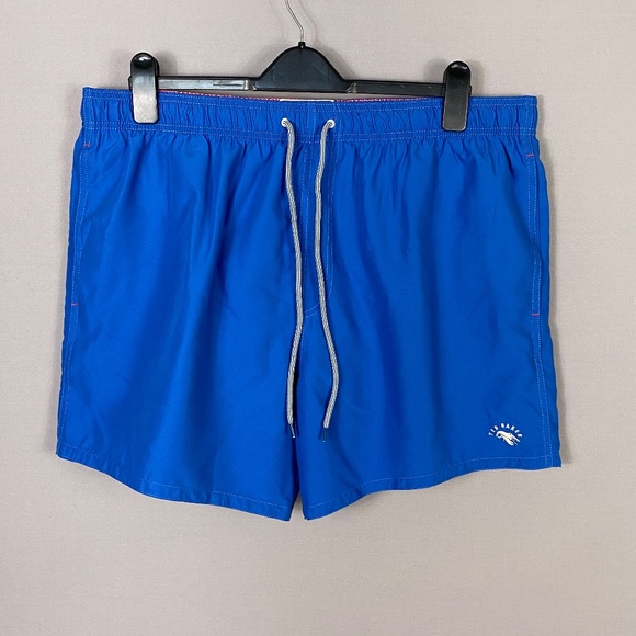 Ted Baker Mens Marky Solid Colour Swim Trunks in Blue US Size 3XL - Picture 3 of 13